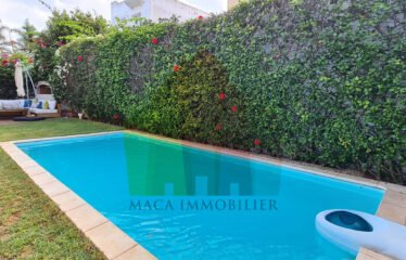 Villa d’angle 3 chambres piscine et grand jardin
