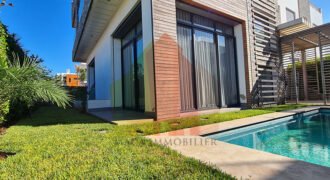 Villa moderne 4 chambres sous-sol piscine et jardin meublée