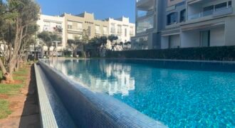 Splendide Appartement Meublé avec Vue Mer à Dar Bouazza – Résidence Sécurisée, Piscines et Salle de Sport